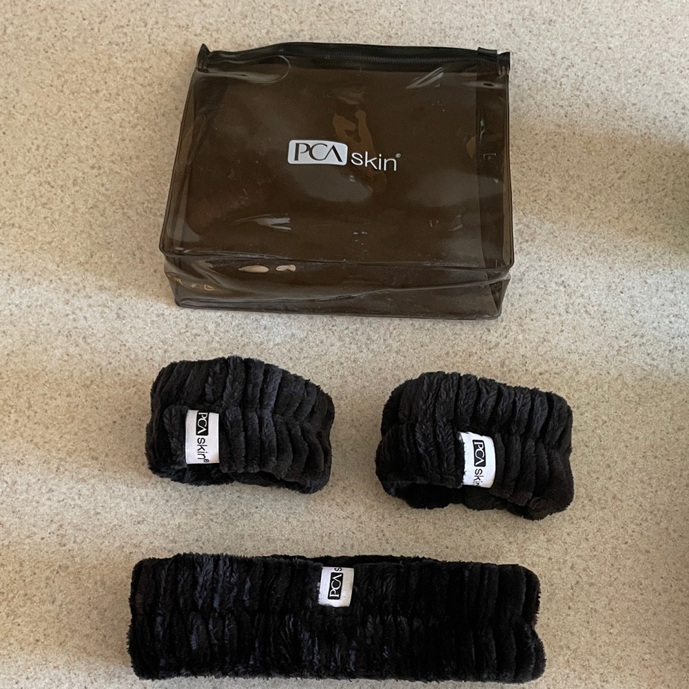 PCA Skin facial head and wrist band set